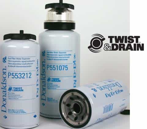 diesel forfilter med twist&drain for vannseprasjon